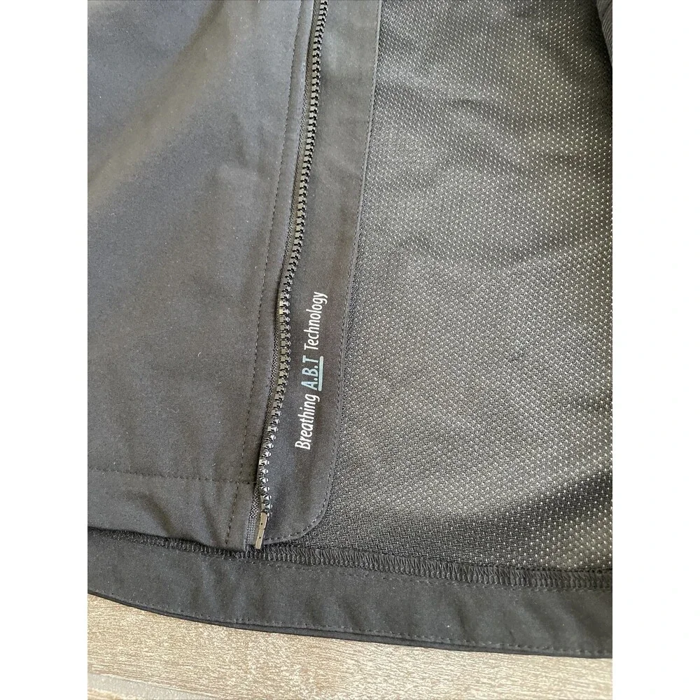 Matterhorn softshell jacket mens xl black windbreaker waterproof EUC